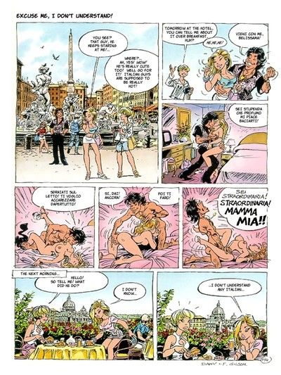 Comics blowjob and sex for street bandit